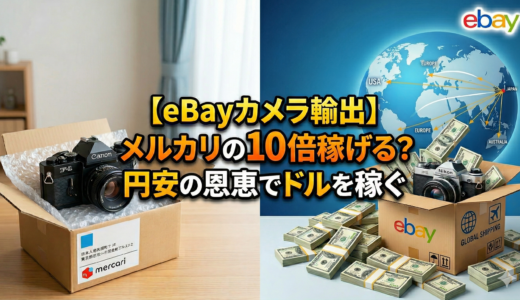 eBayとメルカリどっちが稼げる？カメラ販売の利益と違いを比較